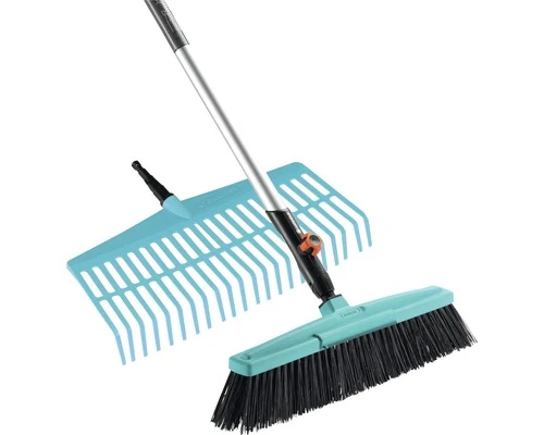 GARDENA Combisysteem Straatbezem En Gazonhark 1 GARDENA Combisysteem Straatbezem En Gazonhark